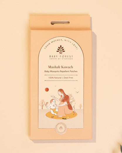 Baby Forest Mashak Kawach Mosquito Repellent Patches-Ayurvedic Formula-12 Hour Protection-For Infants