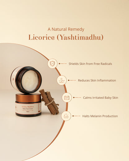 Baby Forest Khilta Mukhra Baby Face Cream-With Shea Butter & Saffron-Reduces Irritation, Moisturizes & Hydrates Skin
