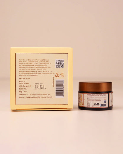 Baby Forest Khilta Mukhra Baby Face Cream-With Shea Butter & Saffron-Reduces Irritation, Moisturizes & Hydrates Skin
