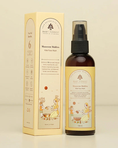Baby Forest Maasoom Mukhra Ayurvedic Kids Face Wash-With Chamomile & Oatmeal Extract