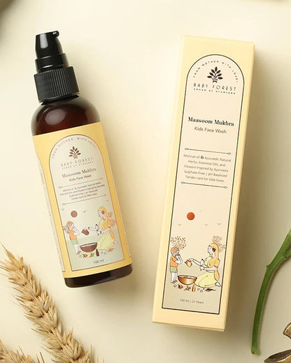 Baby Forest Maasoom Mukhra Ayurvedic Kids Face Wash-With Chamomile & Oatmeal Extract