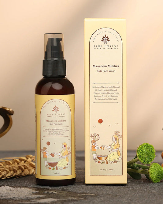 Baby Forest Maasoom Mukhra Ayurvedic Kids Face Wash-With Chamomile & Oatmeal Extract