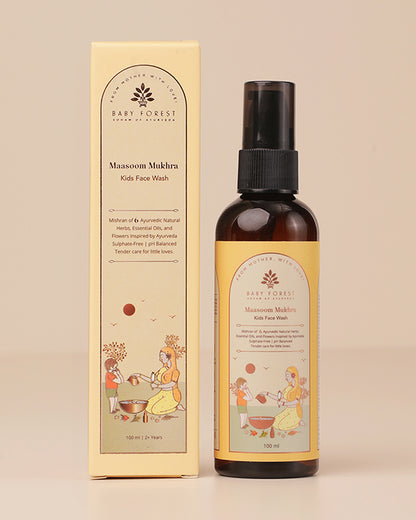 Baby Forest Maasoom Mukhra Ayurvedic Kids Face Wash-With Chamomile & Oatmeal Extract