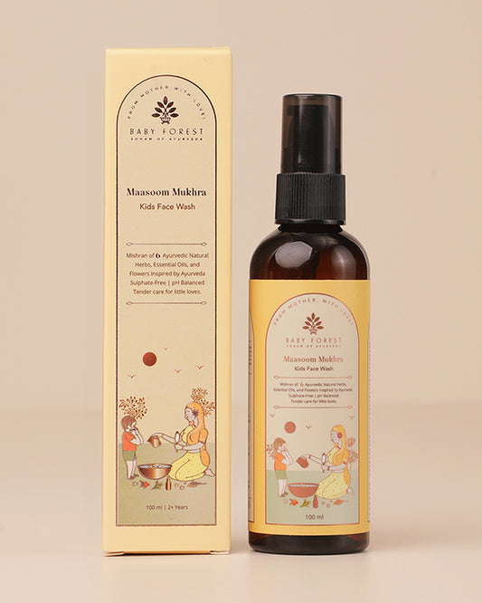 Baby Forest Maasoom Mukhra Ayurvedic Kids Face Wash-With Chamomile & Oatmeal Extract