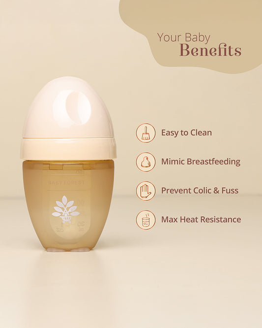 Baby Forest Laad Pyaar Feeding Bottle-Slow Flow-150 ml-0M+