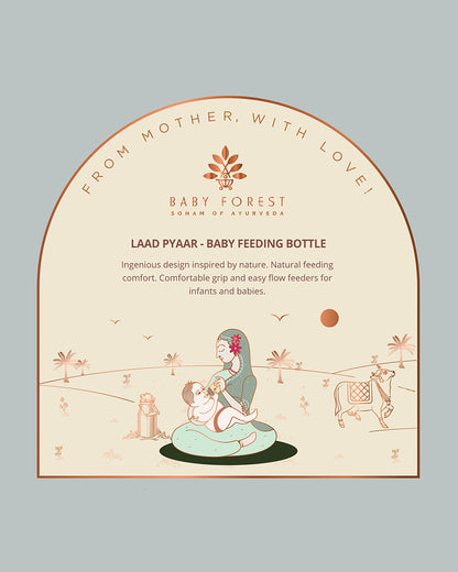 Baby Forest Laad Pyaar Feeding Bottle-Slow Flow-150 ml-0M+