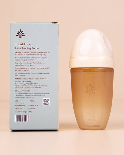 Baby Forest Laad Pyaar Feeding Bottle-Medium Flow-260 ml-6M+