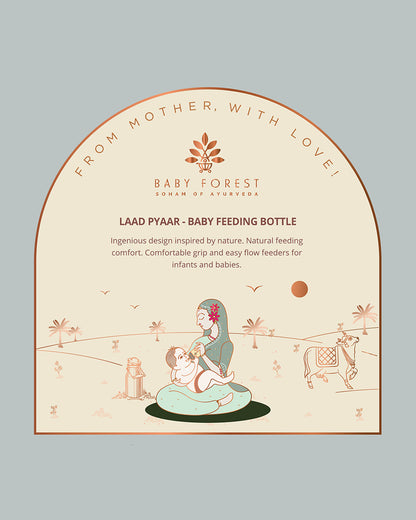 Baby Forest Laad Pyaar Feeding Bottle-Medium Flow-260 ml-6M+