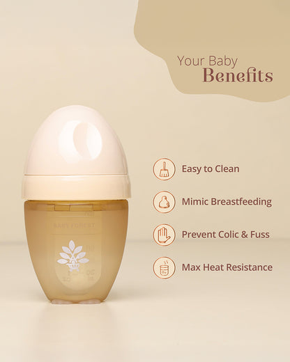 Baby Forest Laad Pyaar Feeding Bottle-Slow Flow-260 ml-6M+