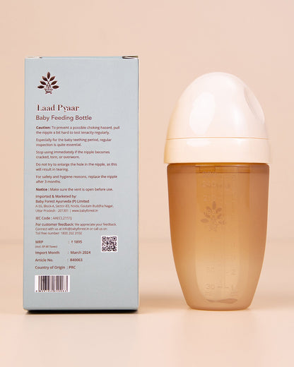 Baby Forest Laad Pyaar Feeding Bottle-Slow Flow-260 ml-6M+