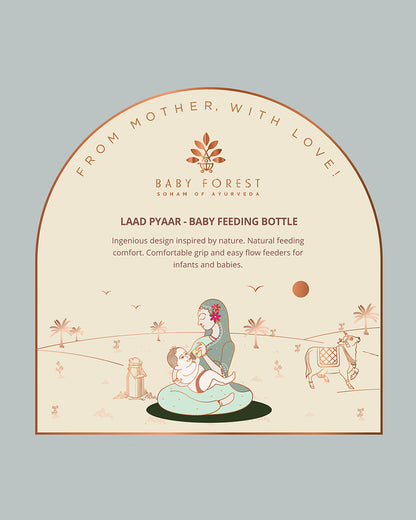 Baby Forest Laad Pyaar Feeding Bottle-Slow Flow-260 ml-6M+