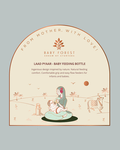 Baby Forest Laad Pyaar Feeding Bottle-Medium Flow-150 ml-0M+