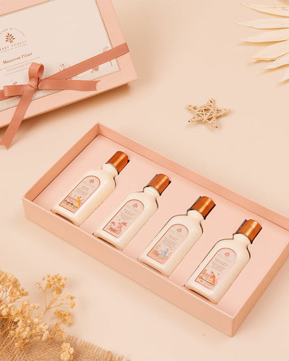 Baby Forest Maasoom Pitari Baby Travel Gift Set-Pack Of 4-Bathing Set For Baby Shower