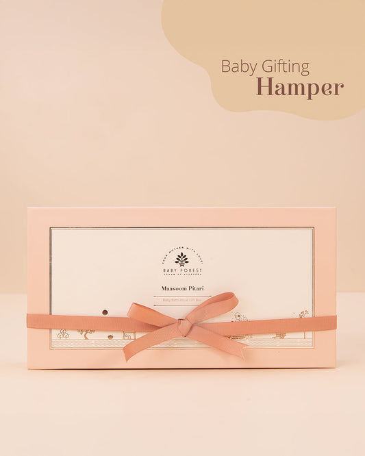 Baby Forest Maasoom Pitari Baby Travel Gift Set-Pack Of 4-Bathing Set For Baby Shower