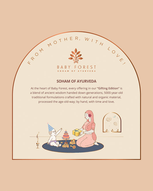Baby Forest Maasoom Pitari Baby Travel Gift Set-Pack Of 4-Bathing Set For Baby Shower
