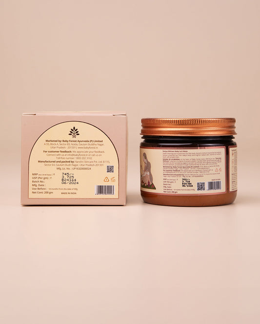 Baby Forest Somya Nikhaar Baby Loi Ubtan-With Wheat Flour & Turmeric-Soothes Inflammation, Nourishes & Brightens Skin