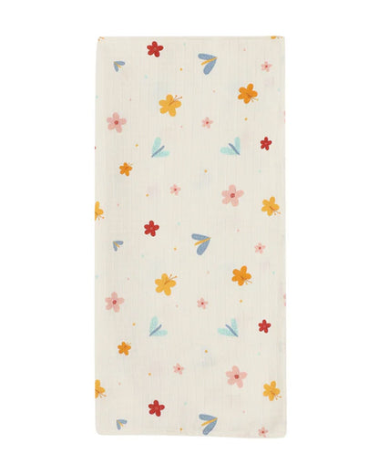 Dulaar A World in Bloom Organic Muslin Swaddle-GOTS Certified Organic Cotton-Infant Wraps