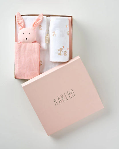 Aariro Newborn Essentials Gift Set For Baby Shower-Pack of 6-Honey Bunny