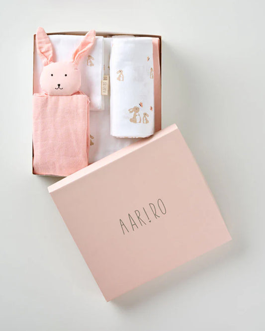 Aariro Newborn Essentials Gift Set For Baby Shower-Pack of 6-Honey Bunny