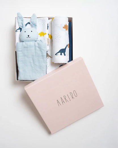 Aariro Newborn Essentials Gift Set For Baby Shower-Pack of 6-Little Dino