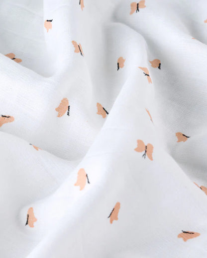 Aariro Muslin Swaddle-Honey Bunny-Pack of 3-Organic Cotton-Infant Wraps