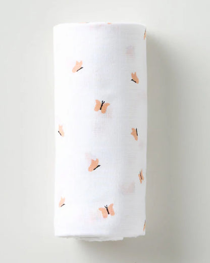 Aariro Muslin Swaddle-Honey Bunny-Pack of 3-Organic Cotton-Infant Wraps