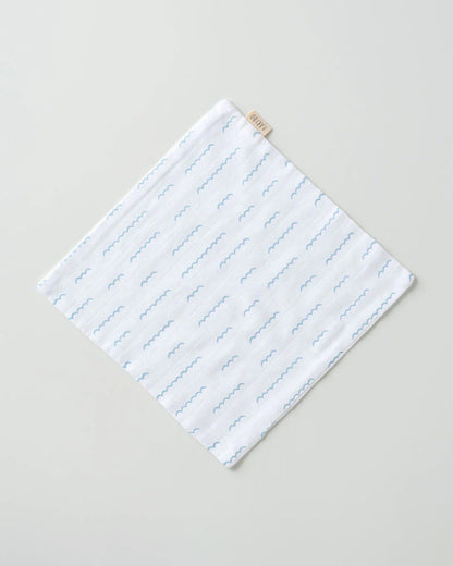 Aariro Organic Cotton Muslin Washcloth-Multi Layered-Under the Sea-Pack of 3