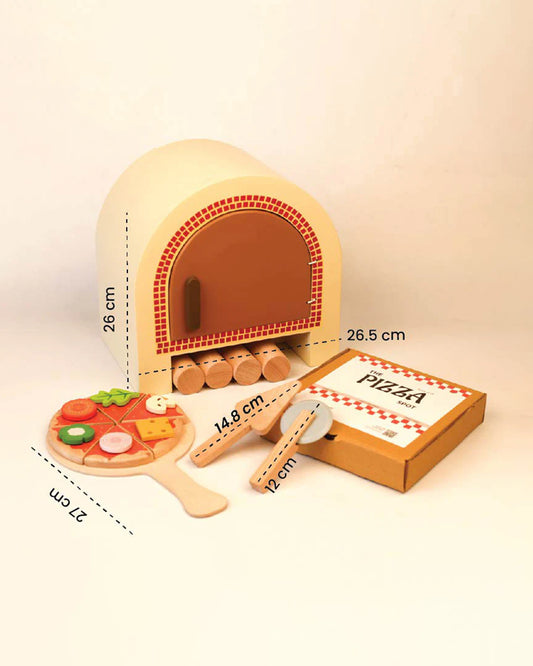 Playbox Pizza Oven-Pretend & Play Toy-Include 15 Pieces-Enhances Creativity-12M+