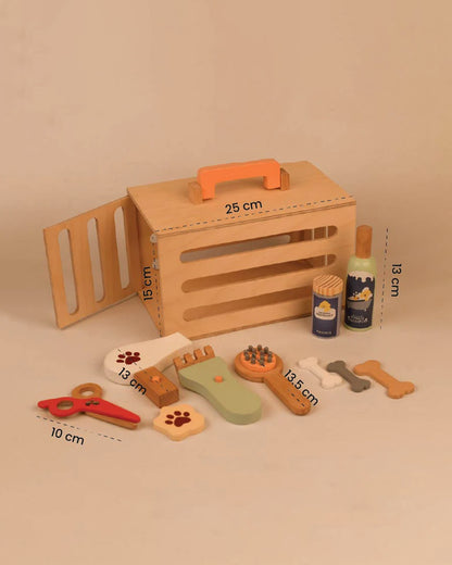 Playbox Pet Grooming Set-Pretend & Play Toy-Include 11 Pieces-Enhances Creativity-12M+