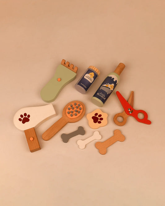 Playbox Pet Grooming Set-Pretend & Play Toy-Include 11 Pieces-Enhances Creativity-12M+