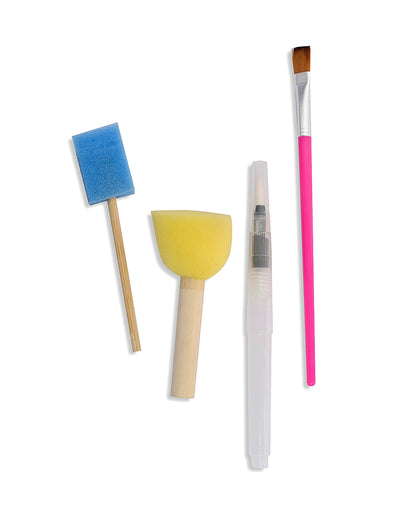 Playbox Wooden Rocket Set-Art & Craft Kit-Include 5 Paint Colors-Enhances Fine Motor Skills-12M+