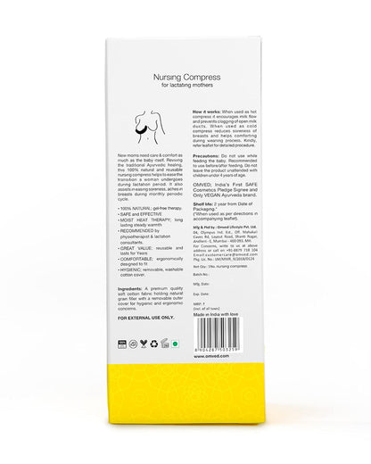 Omved Therapies Nursing Breast Compress-For Engorged Breasts & Clogged Ducts-Improves Milk Flow-Hot & Cold Therapy-For Lactating Mothers
