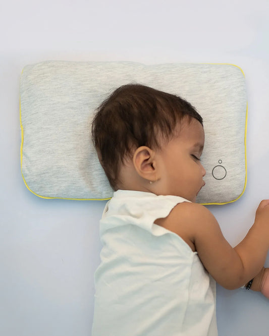 Omved Therapies Baby Mustard Pillow with Lavender-Supports Head Shaping-Removable & washable-Grey-For Infants