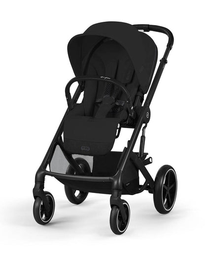 Cybex Balios S Lux Stroller & Cot S Lux Carry Cot Travel System-Black Frame & Moon Black