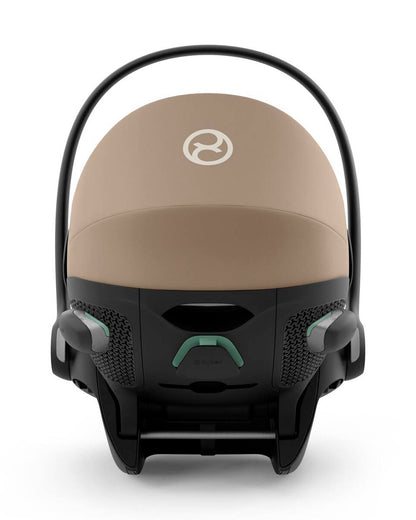 Cybex Cloud G i-Size PLUS Baby Car Seat-Rear Facing-Aircraft Certified-With Mesh Fabric For 6x Better Airflow-Near Flat Reclining Seat-14 Positions Adjustable Headrest-For 0 to 2Y (Upto 13 Kg)-Almond Beige