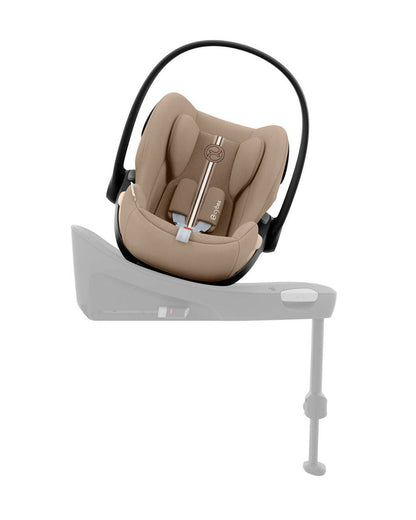 Cybex Balios S Lux Stroller & Cloud G i-Size Plus Car Seat Travel System-Includes Adapters-Taupe Frame & Almond Beige