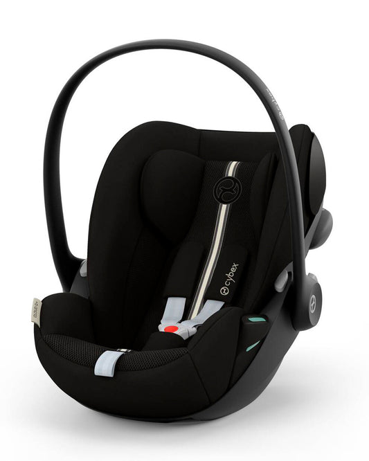 Cybex Cloud G i-Size PLUS Baby Car Seat-Rear Facing-Aircraft Certified-With Mesh Fabric For 6x Better Airflow-Near Flat Reclining Seat-14 Positions Adjustable Headrest-For 0M to 2Y (Upto 13 Kg)-Moon Black