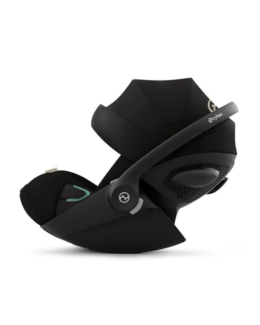 Cybex Balios S Lux Stroller & Cloud G i-Size Plus Car Seat Travel System-Includes Adapters-Black Frame & Moon Black