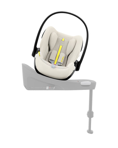 Cybex Cloud G i-Size PLUS Baby Car Seat-Rear Facing-Aircraft Certified-With Mesh Fabric For 6x Better Airflow-Near Flat Reclining Seat-14 Positions Adjustable Headrest-For 0 to 2Y (Upto 13 Kg)-Seashell Beige