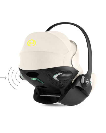 Cybex Balios S Lux Stroller & Cloud G i-Size Plus Car Seat Travel System-Includes Adapters-Taupe Frame & Seashell Beige