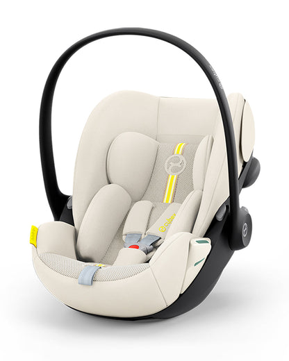 Cybex Balios S Lux Stroller & Cloud G i-Size Plus Car Seat Travel System-Includes Adapters-Taupe Frame & Seashell Beige