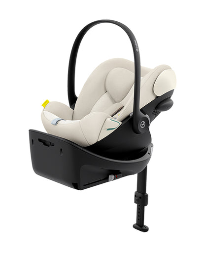 Cybex Cloud G i-Size PLUS Baby Car Seat-Rear Facing-Aircraft Certified-With Mesh Fabric For 6x Better Airflow-Near Flat Reclining Seat-14 Positions Adjustable Headrest-For 0 to 2Y (Upto 13 Kg)-Seashell Beige