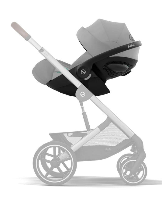 Cybex Cloud G i-Size PLUS Baby Car Seat-Rear Facing-Aircraft Certified-With Mesh Fabric For 6x Better Airflow-Near Flat Reclining Seat-14 Positions Adjustable Headrest-For 0 to 2Y (Upto 13 Kg)-Stone Grey