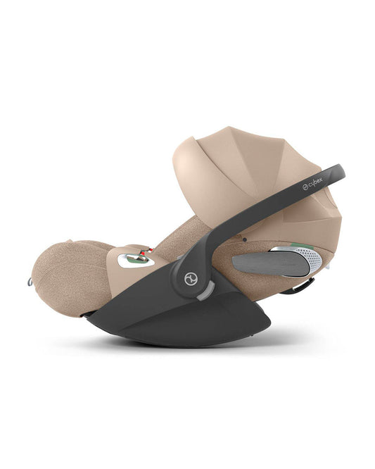 Cybex Coya Cabin Friendly Stroller & Cloud T i-Size Plus Car Seat Travel System-Includes Adapters-Matt Black Frame & Cozy Beige