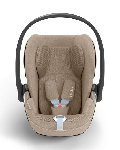 Cybex Coya Cabin Friendly Stroller & Cloud T i-Size Plus Car Seat Travel System-Includes Adapters-Matt Black Frame & Cozy Beige