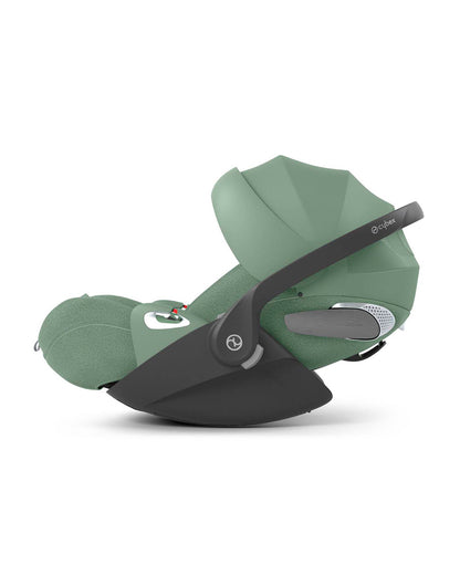 Cybex Cloud T i-Size PLUS Baby Car Seat-Rear Facing-Mesh Fabric For 6x Better Airflow-With Mesh Window On Canopy-Near Flat Reclining Seat-12 Positions Adjustable Headrest-For 0 to 2Y (Upto 13 Kg)-Leaf Green