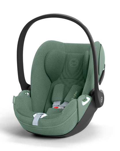 Cybex Coya Cabin Friendly Stroller & Cloud T i-Size Plus Car Seat Travel System-Includes Adapters-Rose Gold Frame & Leaf Green