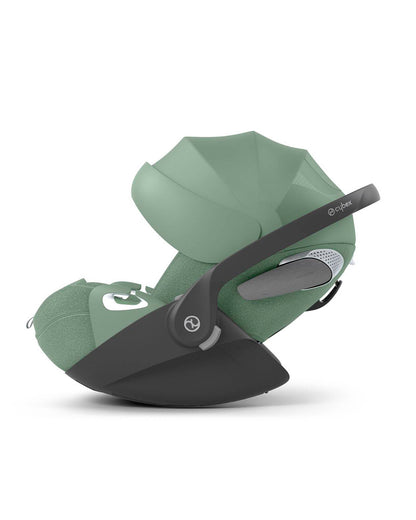 Cybex Cloud T i-Size PLUS Baby Car Seat-Rear Facing-Mesh Fabric For 6x Better Airflow-With Mesh Window On Canopy-Near Flat Reclining Seat-12 Positions Adjustable Headrest-For 0 to 2Y (Upto 13 Kg)-Leaf Green