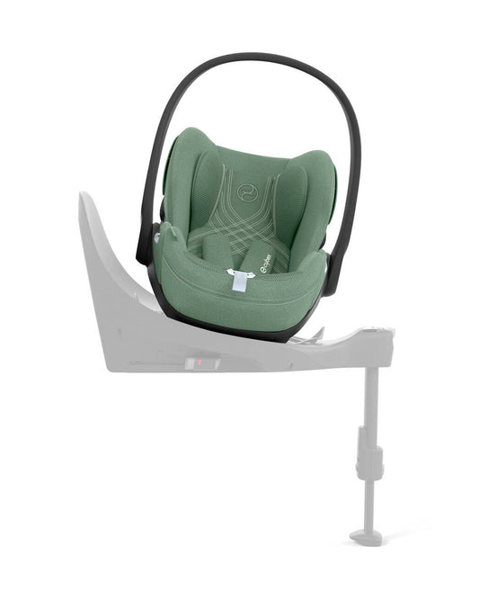 Cybex Cloud T i-Size PLUS Baby Car Seat-Rear Facing-Mesh Fabric For 6x Better Airflow-With Mesh Window On Canopy-Near Flat Reclining Seat-12 Positions Adjustable Headrest-For 0 to 2Y (Upto 13 Kg)-Leaf Green
