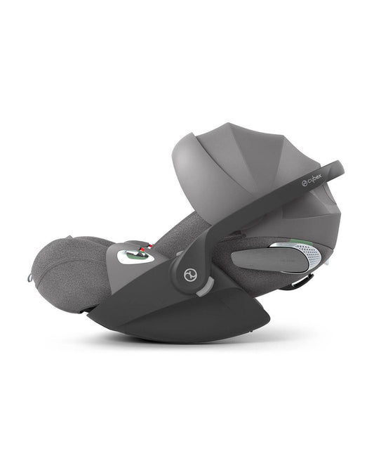 Cybex Coya Cabin Friendly Stroller & Cloud T i-Size Plus Car Seat Travel System-Includes Adapters-Matt Black Frame & Mirage Grey